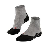 FALKE TK5 Wander Short M SSO laine fines anti-ampoule 1 paire, Chaussettes de randonnée Homme, Gris (Light Grey 3403), 44-45