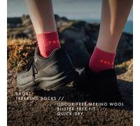 FALKE TK5 Wander Short W Sso laine 1 paire, Chaussettes de randonnée Femme, Beige Natural 4200, 37-38