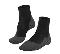 FALKE TK5 Wander Wool Short M SSO laine fines anti-ampoule 1 paire, Chaussettes de randonnée Homme, Gris (Asphalt Melange 3180), 42-43