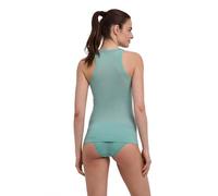 FALKE Ultralight Cool W S/l SH Respirante séchage Rapide 1 pièce, Couche de Base supérieure Femme, Vert Malachite 7527, L