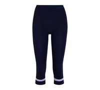 FALKE Warm 3/4 W Ti Fil Fonctionnel séchage Rapide 1 pièce, Couche de Base inférieure Femme, Bleu Space Blue 6116 Trend, XS