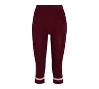 FALKE Warm 3/4 W Ti Fil Fonctionnel séchage Rapide 1 pièce, Couche de Base inférieure Femme, Rouge Merlot 8117 Trend, XS