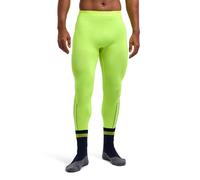 FALKE Warm Long M Ti Fil Fonctionnel séchage Rapide 1 pièce, Couche de Base inférieure Homme, Jaune Lightning 1690 Trend, L