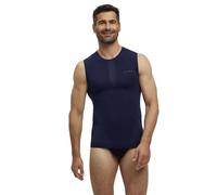 FALKE Warm M S/l SH Fil Fonctionnel séchage Rapide 1 pièce, Couche de Base supérieure Homme, Bleu Space Blue 6116, M