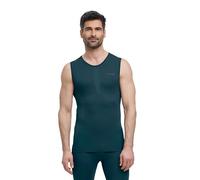 FALKE Warm M S/l SH Fil Fonctionnel séchage Rapide 1 pièce, Couche de Base supérieure Homme, Vert Holly 7385, M