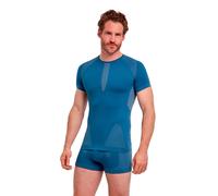Falke Warm Maillot de corps Hommes - bleu gris, Taille S