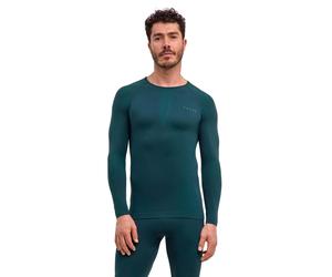 Falke Warm Maillot de corps Hommes-vert, Taille L