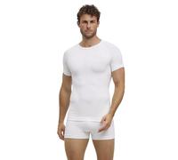FALKE Warm Round Neck M S/s TS Fil Fonctionnel séchage Rapide 1 pièce, Couche de Base supérieure Homme, Blanc White 2860, XL
