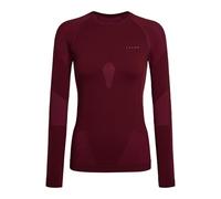 FALKE Warm Round Neck W L/s SH Fil Fonctionnel séchage Rapide 1 pièce, Couche de Base supérieure Femme, Rouge Merlot 8117, L