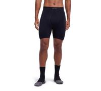FALKE Warm Short M Ti Fil Fonctionnel séchage Rapide 1 pièce, Couche de Base inférieure Homme, Noir Black 3000, S