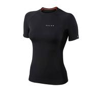 Falke Warm Short Sleeve Shirt Tight Femme Noir - Base-layers de running femmes L
