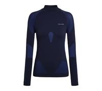 FALKE Warm Turtleneck W L/s SH Fil Fonctionnel séchage Rapide 1 pièce, Couche de Base supérieure Femme, Bleu Space Blue 6116, S