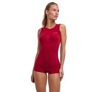 FALKE Warm W S/l SH Fil Fonctionnel séchage Rapide 1 pièce, Couche de Base supérieure Femme, Rouge Ruby 8830, XL