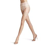 FALKE Women's Seidenglatt 15 DEN Hold-Up Stockings Sheer Transparent Plain Shiny Resistant Fine Seam At The Toes Decorative Lace To Wear With Suspenders Fine Soft Yarn 1 Pair