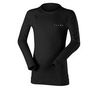 FALKE Wool-Tech K L/s Sh laine fil fonctionnel séchage rapide 1 pièce, Couche de base supérieure Mixte enfant, Noir Black 3000, 146-152