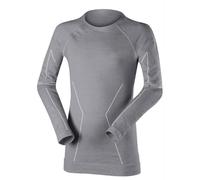 Falke - Wool-Tech Kids Long Sleeve - Maillot enfant Grey / Heather - Taille de l'enfant 122-128 cm