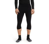 FALKE Wool-Tech Light 3/4 M Ti laine séchage rapide 1 pièce, Couche de base inférieure Homme, Noir Black 3000-O, XL