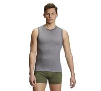 Falke Wool-Tech Light M S/L SH Laine séchage Rapide 1 pièce, Couche de Base supérieure Homme, Gris (Grey-Heather 3757), XL