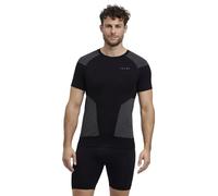 FALKE Wool-Tech Light Protective M S/s TS Laine Fil Fonctionnel séchage Rapide 1 pièce, Couche de Base supérieure Homme, Noir Black 3000, L