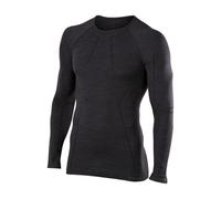 Falke Wool-Tech Long Sleeve Shirt Homme Noir - Base-layers outdoor hommes M
