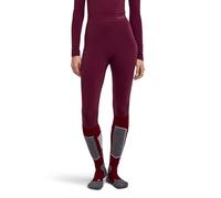 FALKE Wool-Tech Protective 3/4 W Ti laine fil fonctionnel séchage rapide 1 pièce, Couche de base inférieure Femme, Rouge Barolo 8526, XL