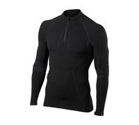 Falke Wool-Tech Zip Shirt Homme Noir - Base-layers outdoor hommes XXL