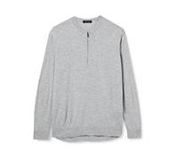 FALKE Zip Func Polo Homme, Gris Clair, XXL