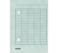 Falken 100x chemise à rabats A4, RC-Cart, 2 trous de visualisation, 2 côtés, gris, 80001571F