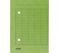 Falken 100x chemise à rabats A4, RC-Cart, 2 trous de visualisation, 2 côtés, vert, 80004195F