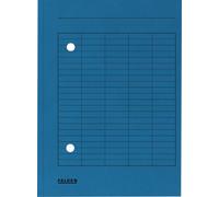 Falken 100x chemise à rabats A4, RC-Crt, 2 trous de visualisation, 2 faces, bleu, 80004179F