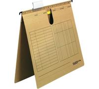 Falken 15043720 Dossier suspendu UniReg - A4, 230 g/qm, agrafage tubulaire professionnel, carton kraft, brun
