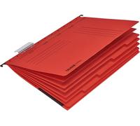 Falken 15046523 Dossier personnel - DIN A4, carton, 5 onglets, rouge