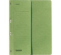 Falken 80000490 Farde à oeillets - A4 1/2 couverture recto agrafage mécanique, vert, carton manila, 250 g/qm