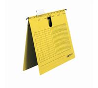 Falken 80002827 Dossier suspendu UniReg - A4, 230 g/qm, agrafage mécanique, carton Manila-RC, jaune