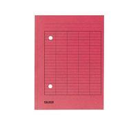Falken 80004187 Fardes à rabats - A4, rouge, carton manila, 250 g/qm