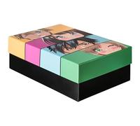FALKEN Boîte de rangement originale Manga - Fabriquée en Allemagne - Hauteur : 120 mm - Format A4 - Boîte de rangement avec couvercle en carton solide avec revêtement en plastique - Convient comme