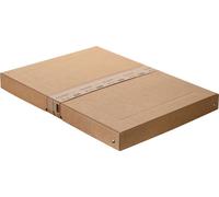 Falken - Ref. 22001776000F - PureBox Nature - 1 boîte de rangement avec couvercle - emballage cadeau - sans plastique - format A3 - hauteur 40 mm - poignée découpée - entourée d'un ruban