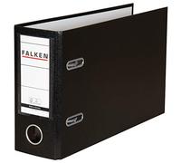 Falken Classeur en plastique PP Color format spécial. Fabriqué en Allemagne. 8 cm de large, format DIN A5 paysage avec fenêtre interchangeable noire.