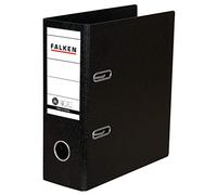 Falken Classeur format spécial en carton rigide. Fabriqué en Allemagne. Largeur 8 cm, format DIN A5 vertical, noir, pour recettes