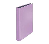 Falken Classeur PastellColor. Fabriqué en Allemagne. Mécanisme à anneaux 2D DIN A4, hauteur de remplissage 25 mm, violet lilas, idéal pour le bureau et l'école