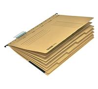 Falken Classeurs de projet et classeurs personnels UniReg. Fabriqué en Allemagne. En carton recyclé pour format DIN A4, reliure commerciale, marron