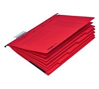 Falken Classeurs de projet et classeurs pour le personnel UniReg. Fabriqué en Allemagne. En carton recyclé pour format DIN A4, reliure commerciale, rouge