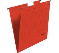 Falken dossier suspendu 11287752 ouvert sur le côté rouge 5 pcs/paquet.