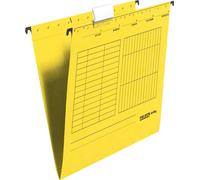 Falken dossier suspendu 11287786 ouvert sur le côté jaune 5 pcs/paquet.