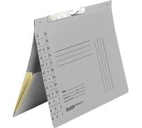 Falken Falken classeur à levier, pour DIN A4, 320g/m² Manila-RC-Crt., agrafage d'autorité, avec fente de perforation, avec pochette extensible sur la couverture arrière gris
