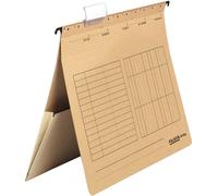 Falken Falken dossier suspendu UniReg, 230g/m² carton kraft, agrafage commercial, avec pochette marron