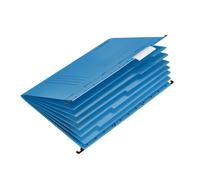 Falken Porte-projet et porte-documents UniReg. Fabriqué en Allemagne. En carton recyclé pour format A4 ouvert sur le côté bleu Blauer Engel Dossier personnel pour le rangement des feuilles en vrac