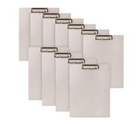 Falken Lot de 10 blocs-notes vegan Pure Raw. Fabriqué en Allemagne. Format A4 Gris Idéal pour l'inventaire et la gestion des stocks Naturel Puriste Écologique Bloc-notes écologique