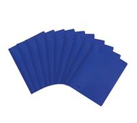 Falken Lot de 10 chemises à rabats recy s pliées DIN A4, couleur intense bleu foncé. Fabriqué en Allemagne. Classeurs scolaires