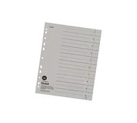 Falken Lot de 100 intercalaires. Fabriqué en Allemagne. En carton recyclé pour format A4, gris
